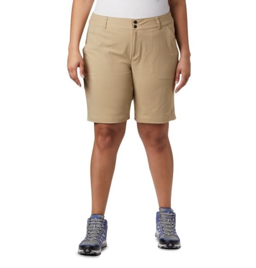 Columbia Saturday Trail Long Shorts Dame Khaki | Plus Size 84709Z